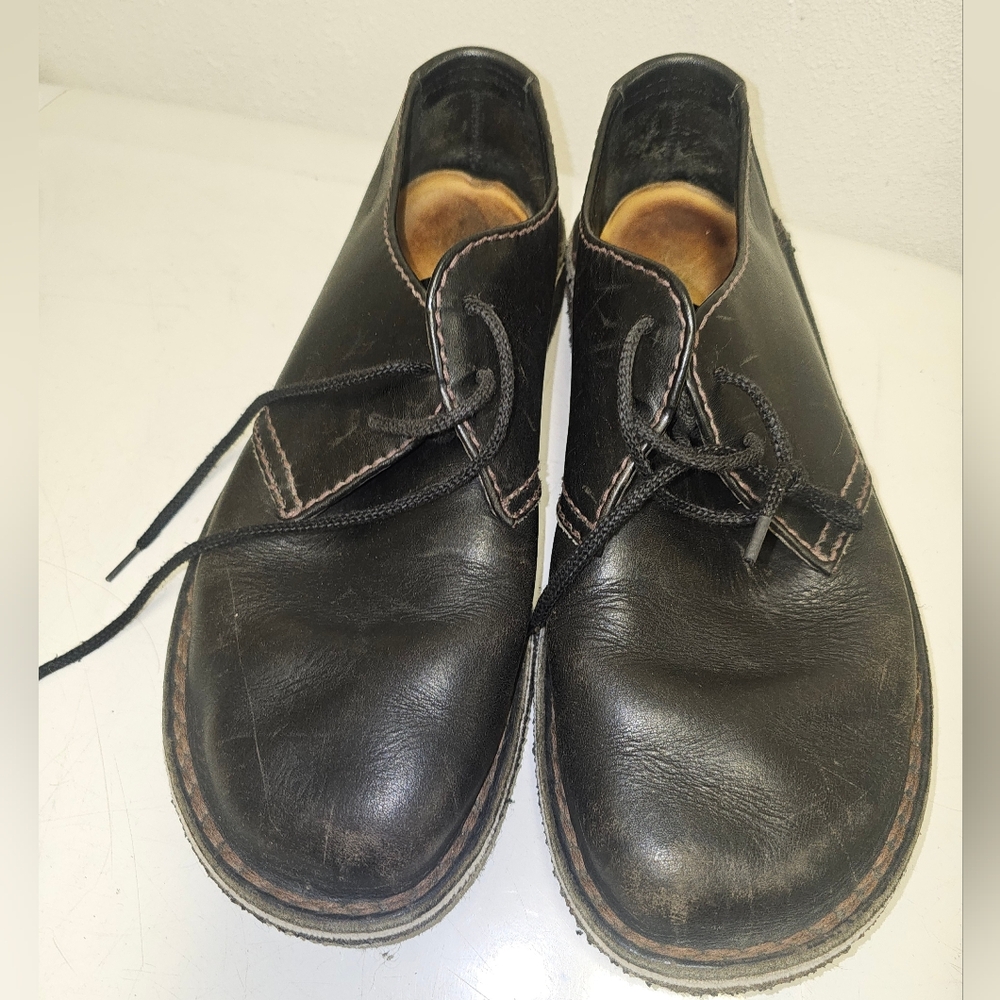 Vintage Leather Chunky Shoes size 43 black